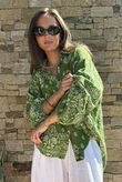 Hush Pillow Cotton Bandana B Boyfriend Shirt Rio Green